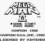 Megaman II (USA) Title Screen